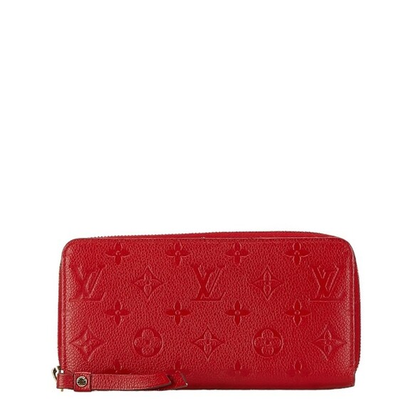LOUIS VUITTON Red Monogram Leather Wallet - Picture 1 of 11